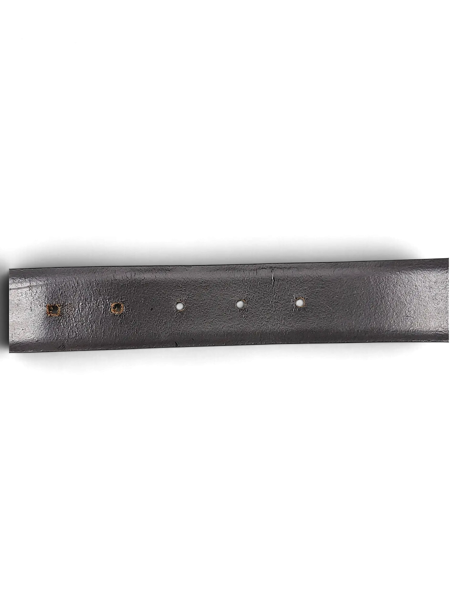 JAKE & IPI reversible belt featuring a smooth black side and a textured purple side with metal buckle holes.