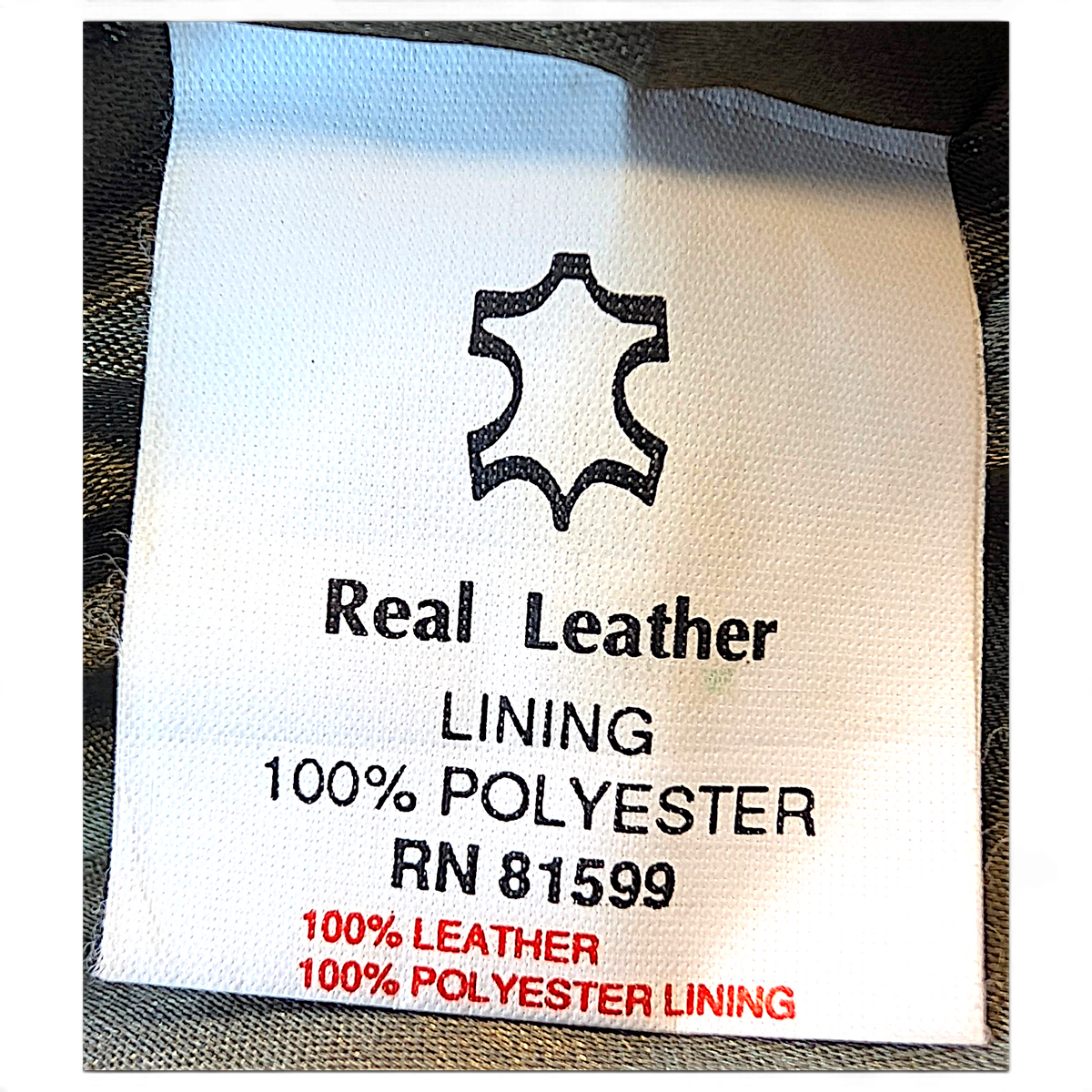 Unbranded Brown Genuine Leather Field Coat with Removable Liner – L – composition label.