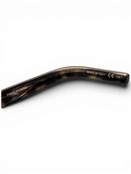 JAKE & IPI Saint Laurent SL461 Betty sunglasses temple detail showing Made in Italy engraving on tortoiseshell frame