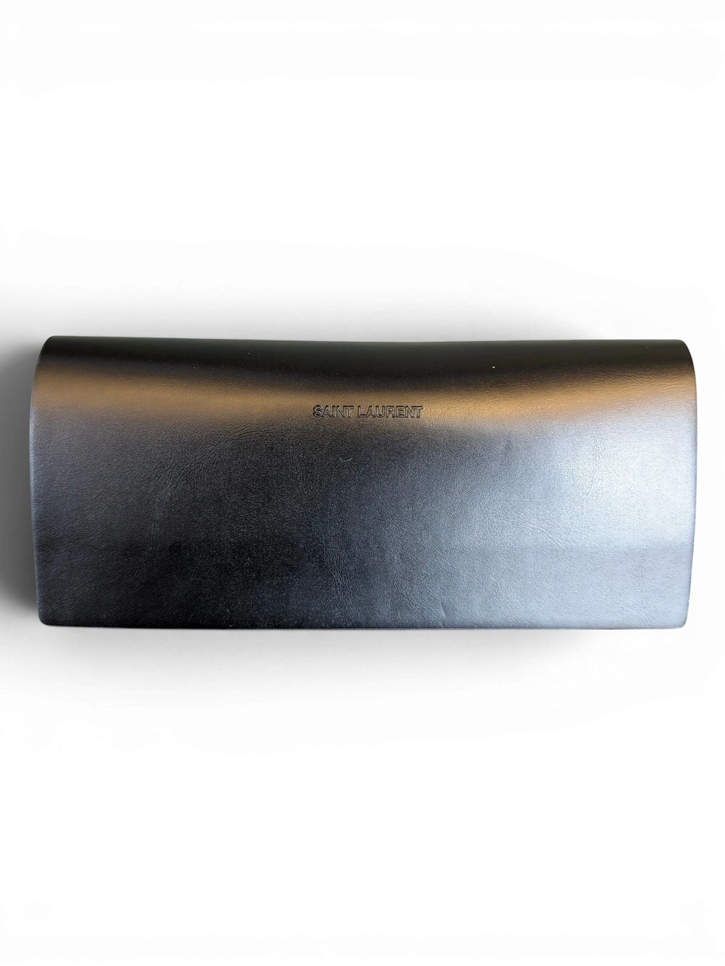 JAKE & IPI Saint Laurent SL558 black leather sunglasses case with embossed logo