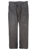 JAKE & IPI Saint Laurent charcoal grey denim jeans with a classic five-pocket design and button fly closure.
