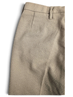 JAKE & IPI Sedici Anni beige wool-blend tailored trousers with a textured finish and straight leg design.