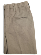 JAKE & IPI Sedici Anni beige textured wool-blend tailored trousers with a single back pocket.