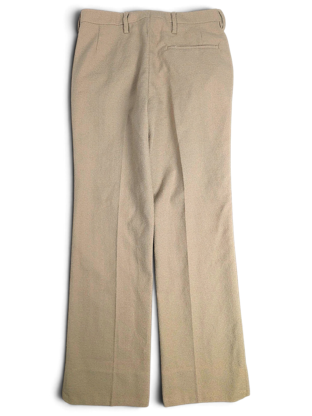 JAKE & IPI Sedici Anni beige wool-blend tailored trousers with a straight leg and textured finish.