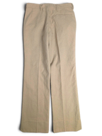JAKE & IPI Sedici Anni beige wool-blend tailored trousers with a straight leg and textured finish.