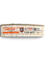 JAKE & IPI Sedici Anni beige wool-blend trousers interior garment label showing fabric composition and care symbols