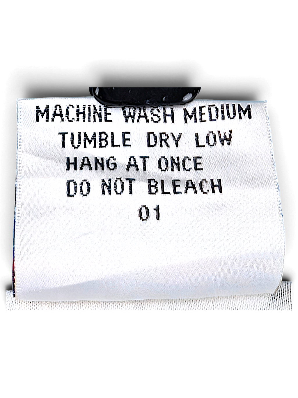 Avait Sportif Blue and Teal Stripe Windbreaker; Care instructions for the lined windbreaker.
