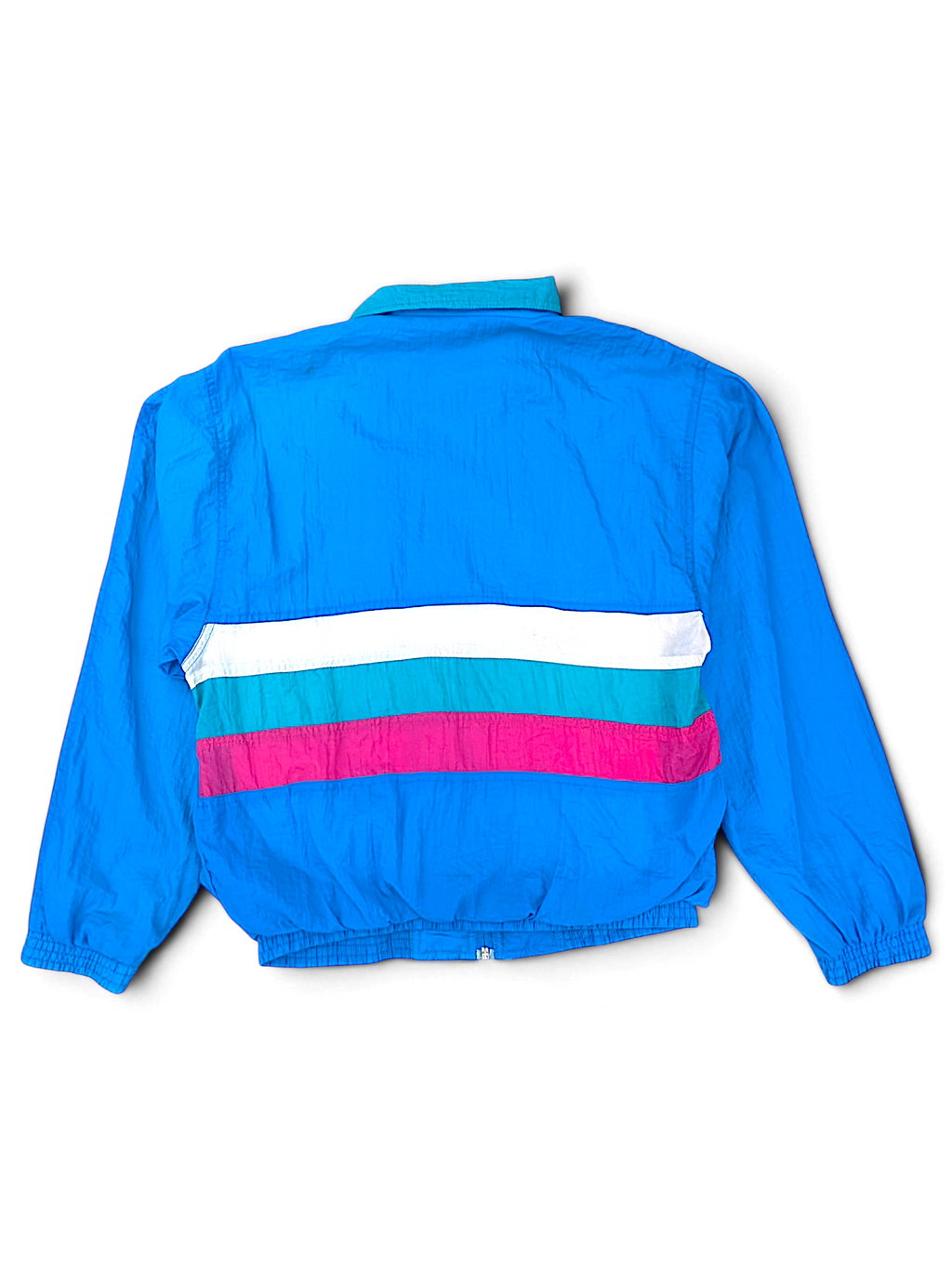 Cherokee Sport Blue Colourblock Windbreaker; Back view of the colourblock windbreaker.