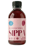 JAKE & IPI SIPPA Scandi Summer pink zero sugar syrup bottle for cocktails and iced tea