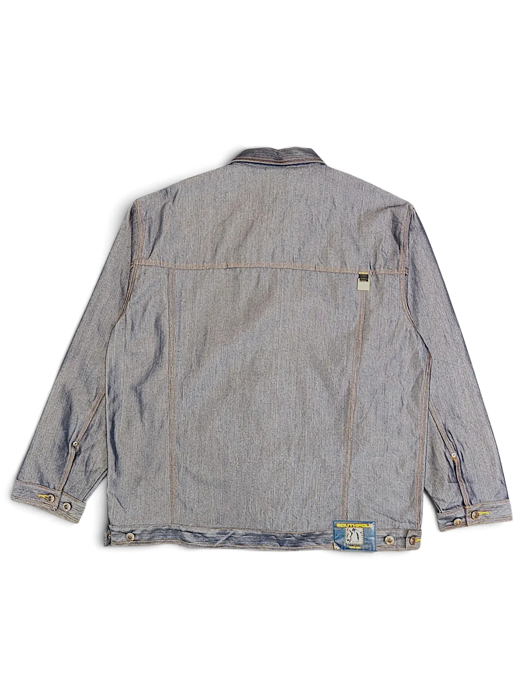 JAKE & IPI Southpole denim jacket in light blue with structured workwear design and back logo patch