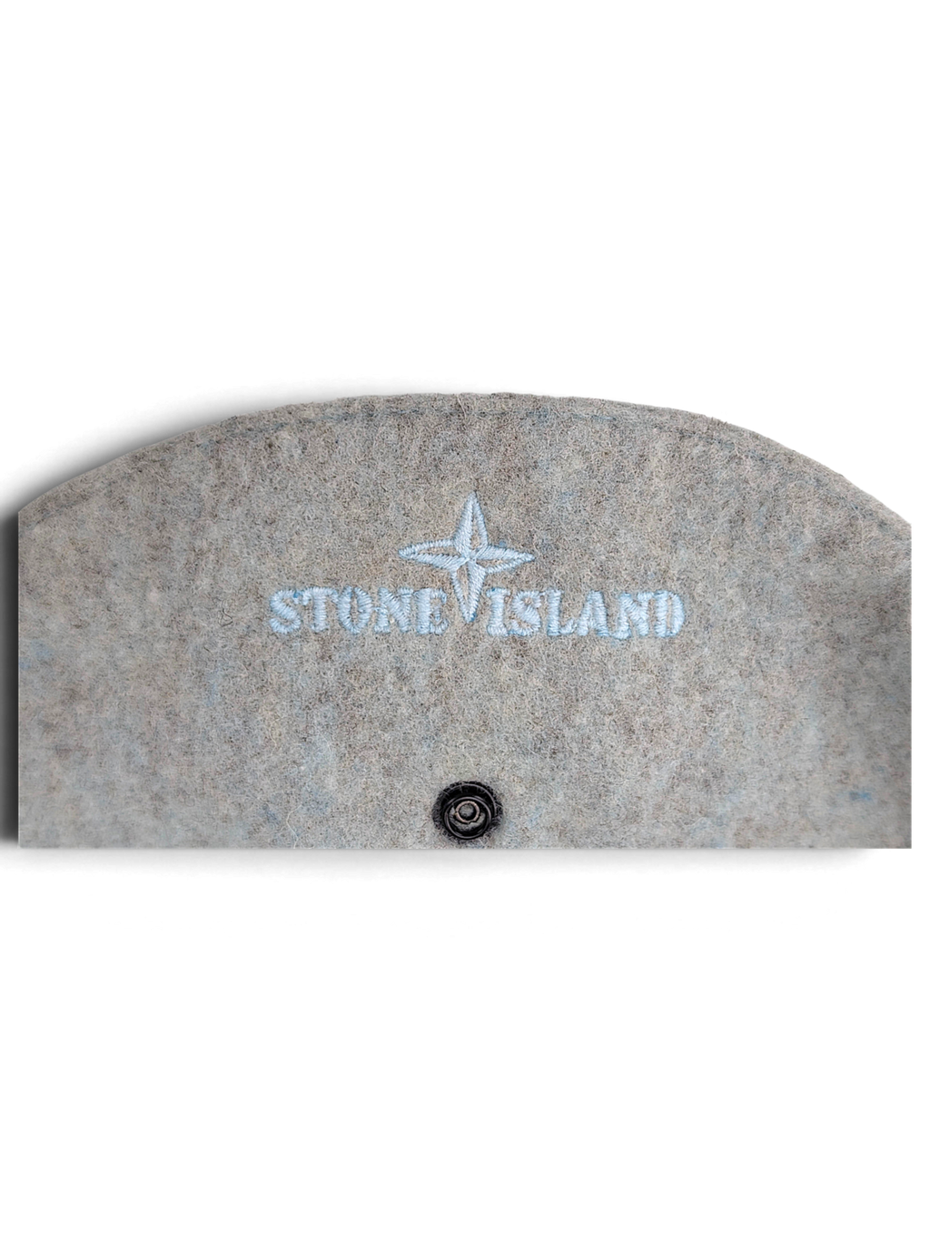 Stone Island down coat hood trim detail