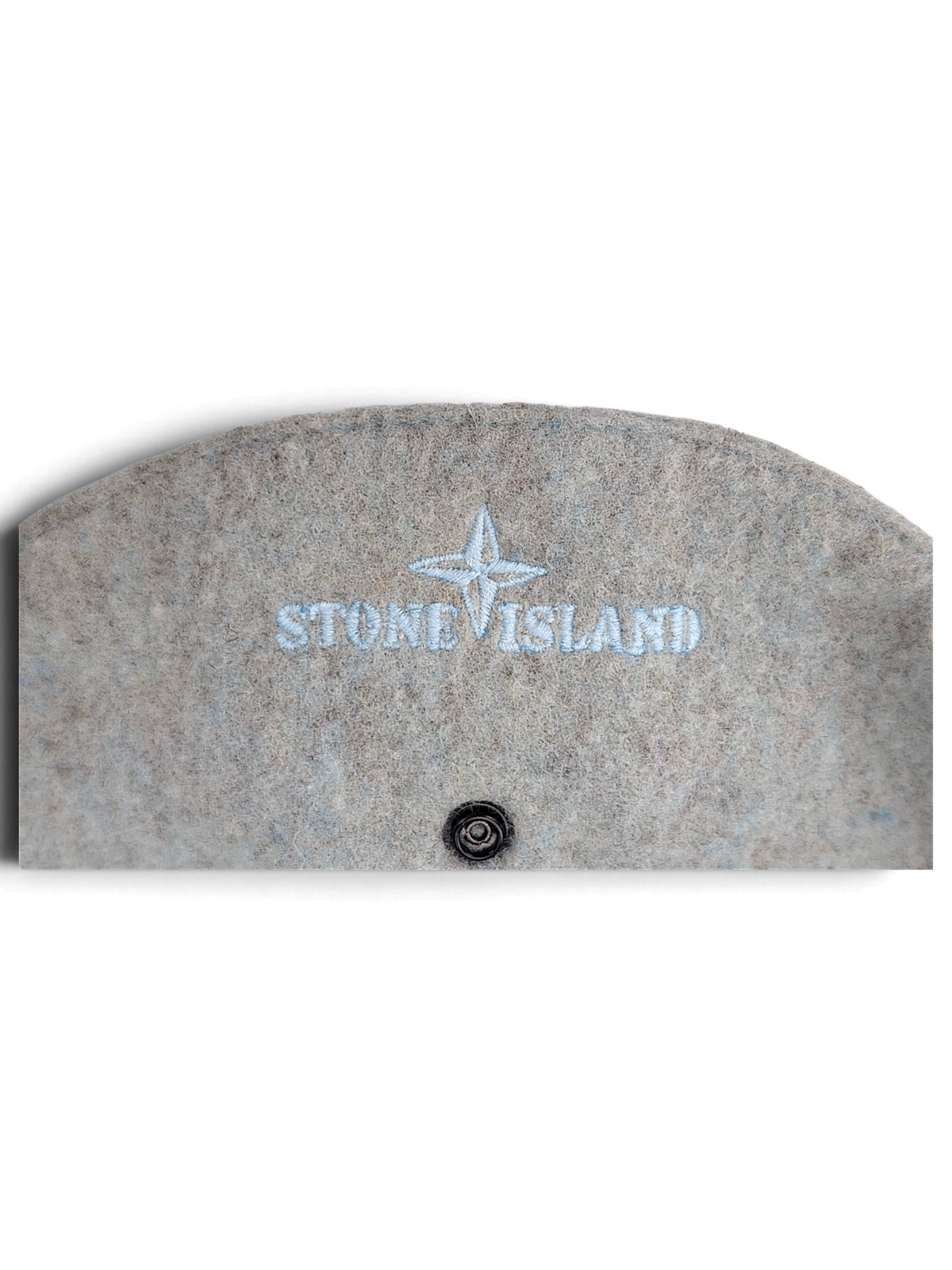 Stone Island down coat hood trim detail