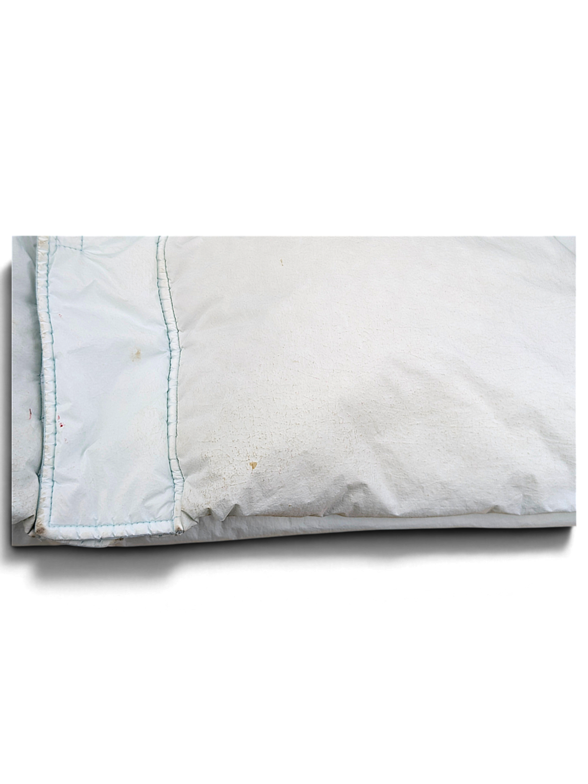 Stone Island 70123 down coat seam and quilted fabric detail