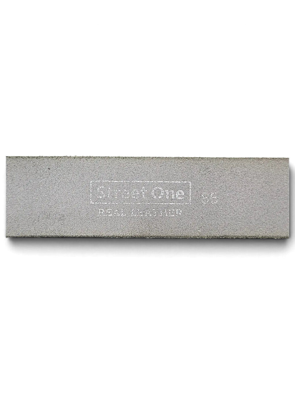 JAKE & IPI Street One green real leather belt strap with embossed brand logo and size 85 detail