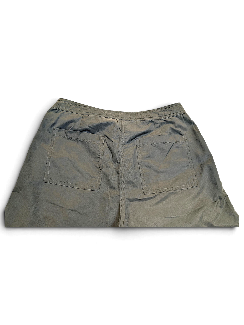 JAKE & IPI Street One Ricco dark green joggers featuring a back view with two patch pockets and elastic waistband.