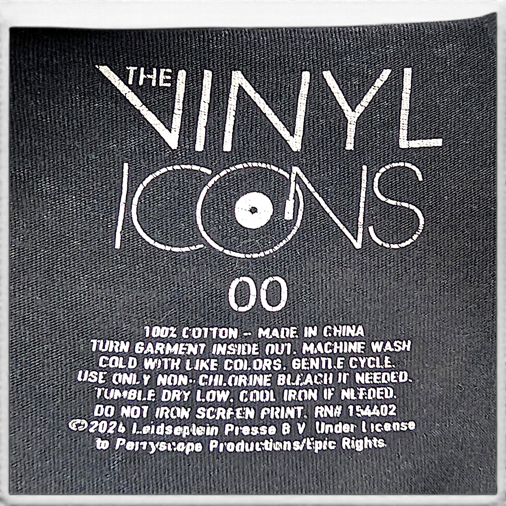 AC/DC Back in Black Distressed Black T-Shirt – brand, size or care label detail