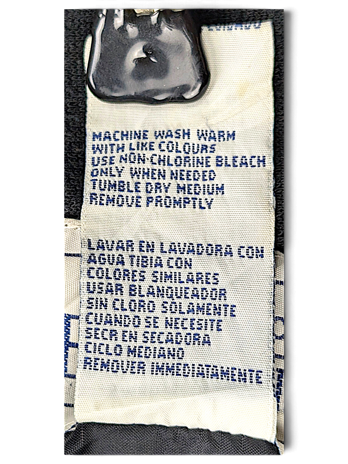 Basic Editions Black Floral Reversible Jacket – One Size; brand, size, composition or care-label detail (image 4 of 4).