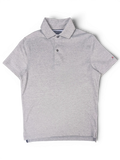 JAKE & IPI vintage grey Tommy Hilfiger short-sleeve polo shirt with a two-button placket.