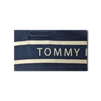 JAKE & IPI käytetty tummansininen Tommy Hilfiger -pikeepaita valkoisilla paspeleilla ja logolla