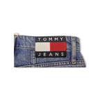 JAKE & IPI Tommy Jeans denim pants featuring the iconic red white and blue logo patch on the back waistband