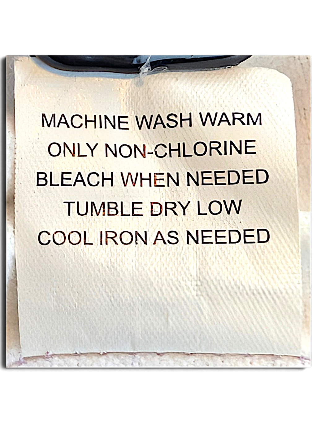 Tudor Court Lilac Snap Front Jacket; Machine wash and drying instructions.