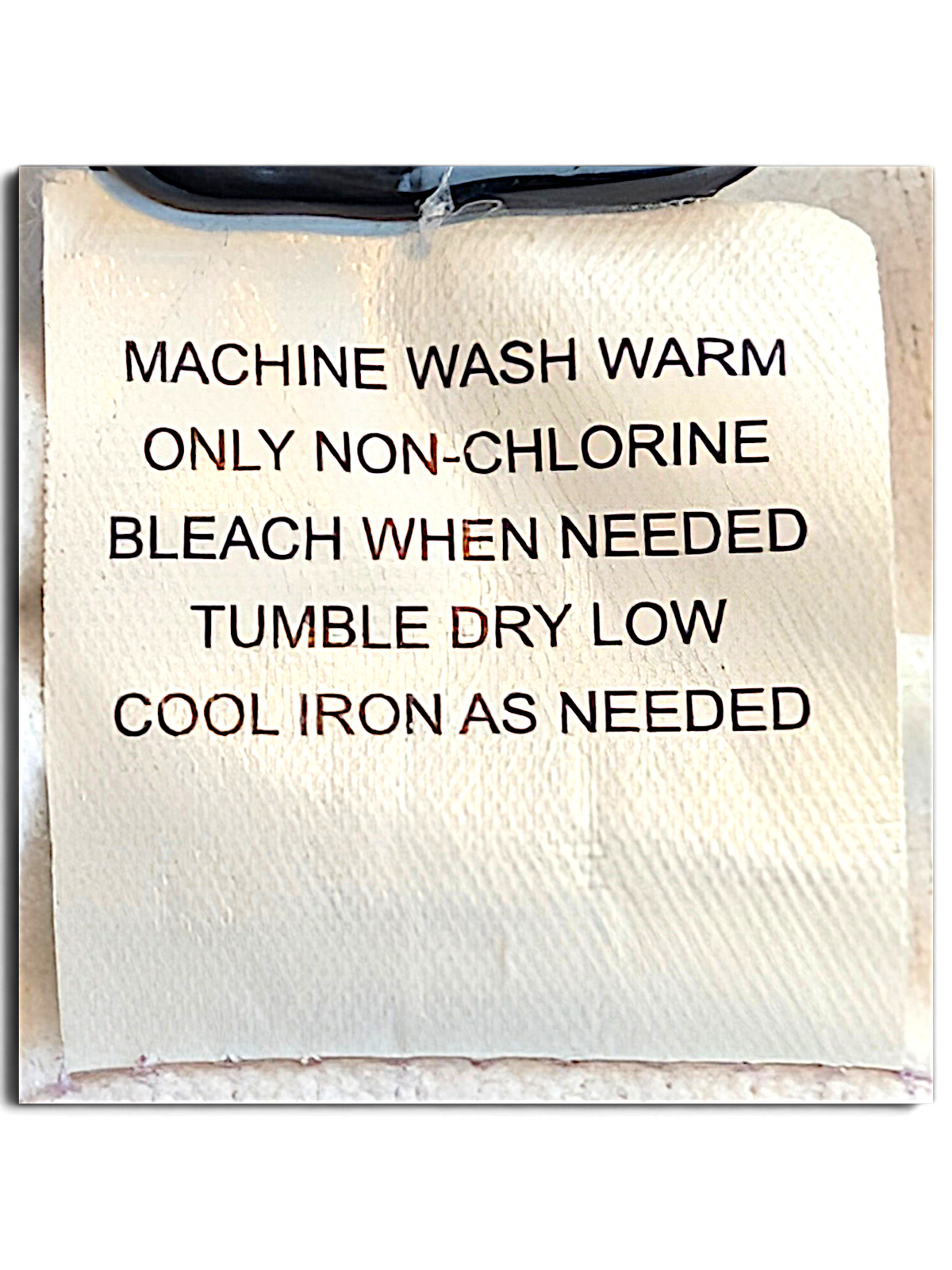 Tudor Court Lilac Snap Front Jacket; Machine wash and drying instructions.