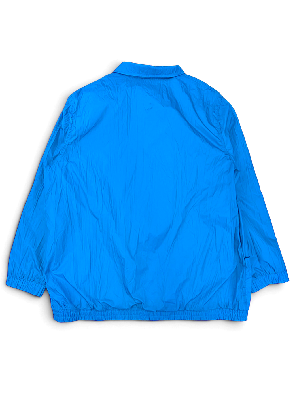 Tudor Court Blue Lightweight Jacket; Back view of the blue jacket.