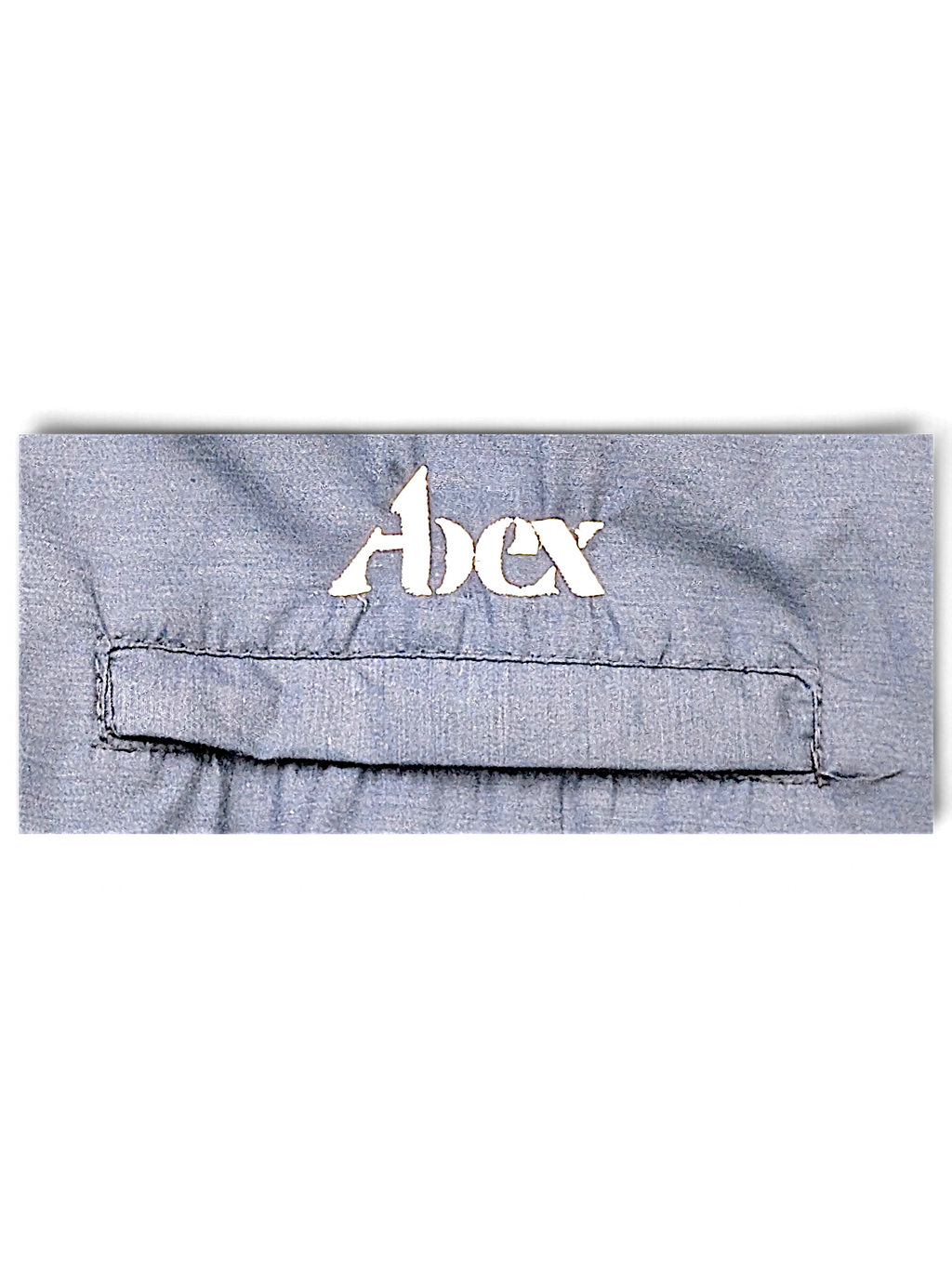 Astro Sportswear ABEX Blue Padded Jacket – L; detail view showing fabric, construction, label or condition (image 3 of 5).