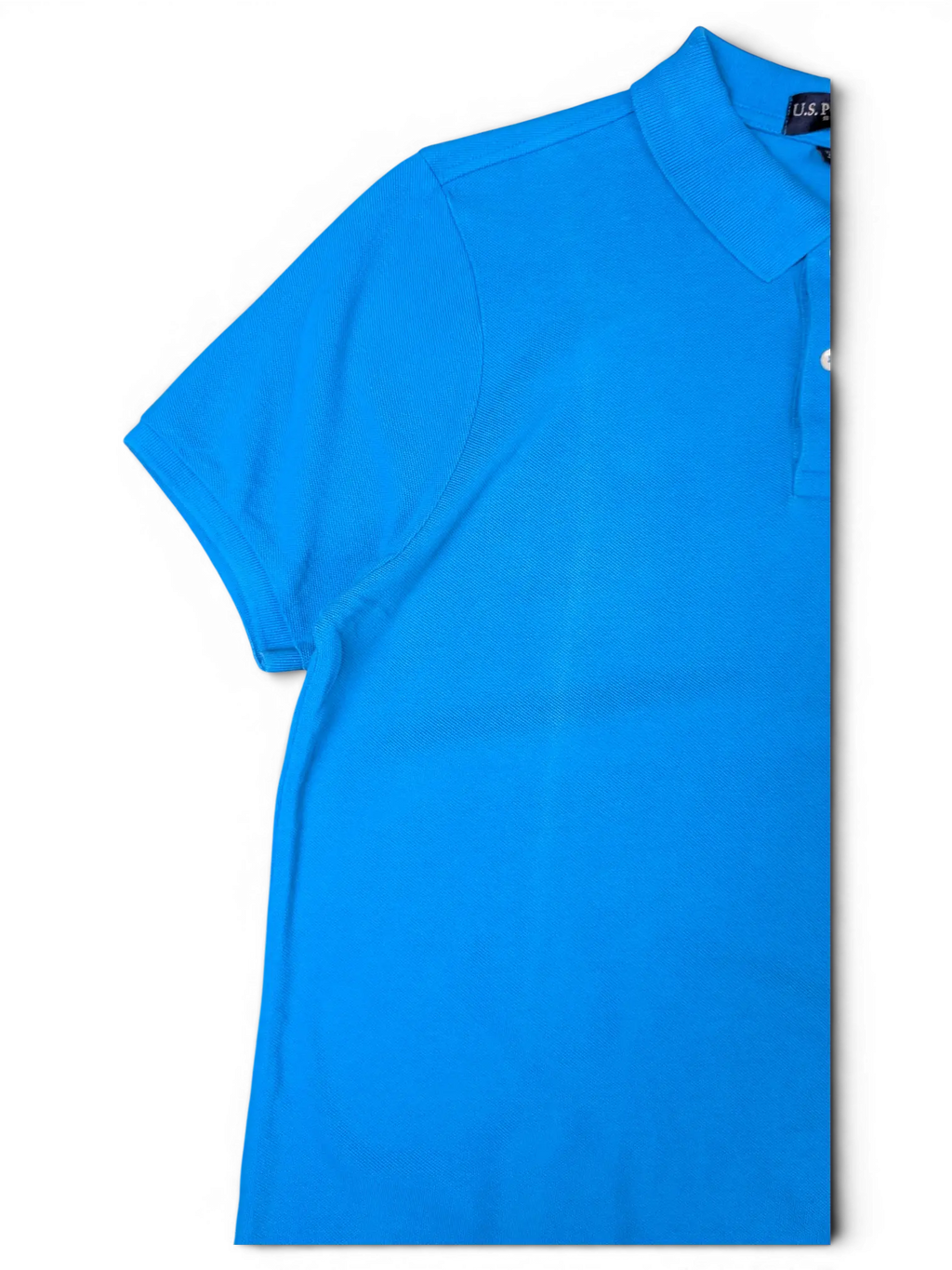 JAKE & IPI turquoise U.S. Polo Assn. cotton polo shirt with classic collar and short sleeves