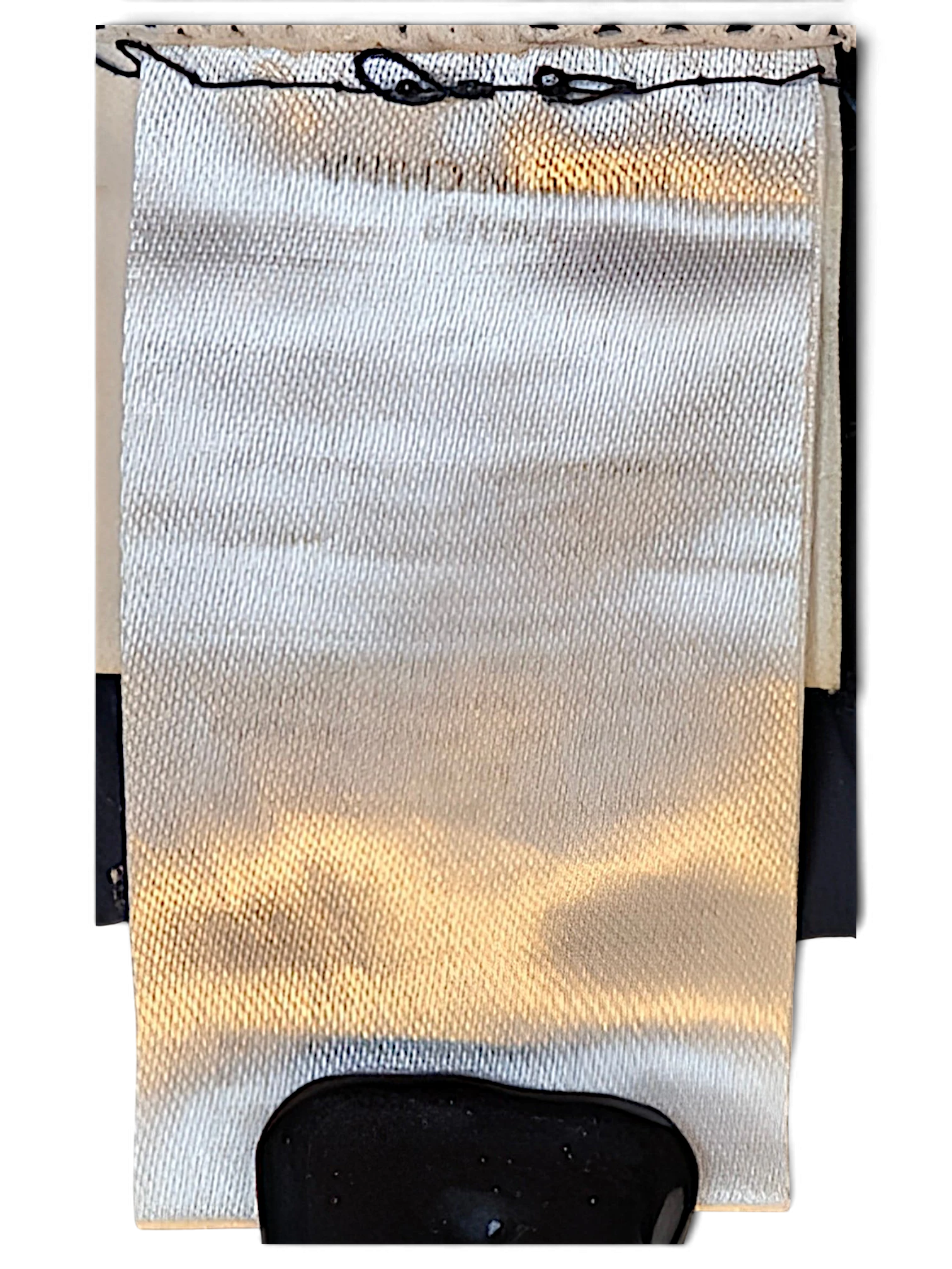 JAKE & IPI Umbro track pants interior garment care and size label showing fabric texture