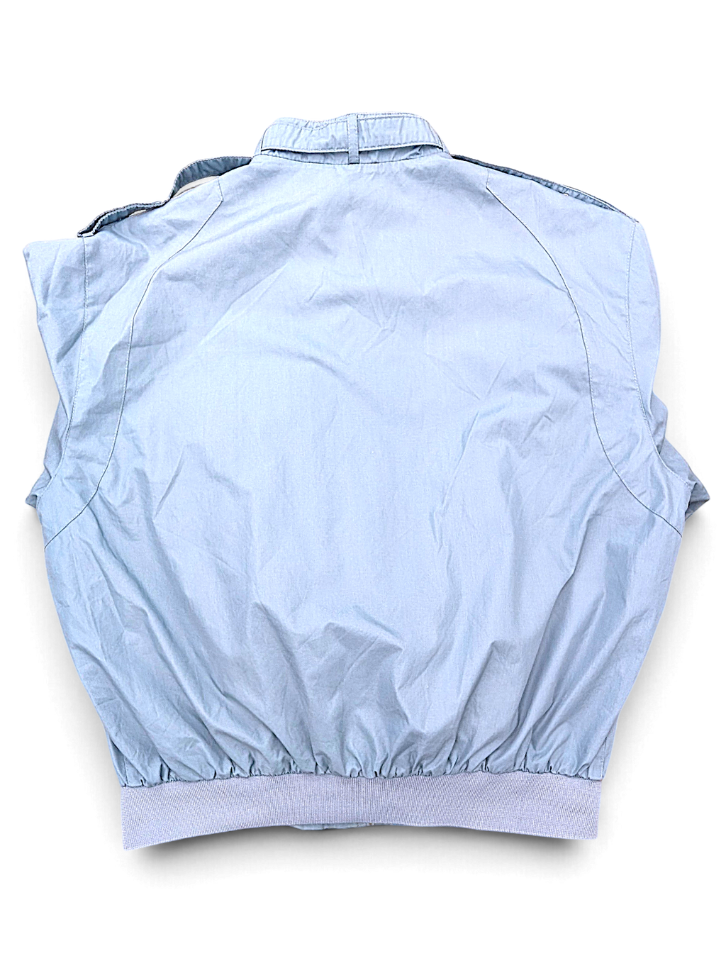 World Travel Club Light Blue Epaulette Jacket – L; back view (image 2 of 5).