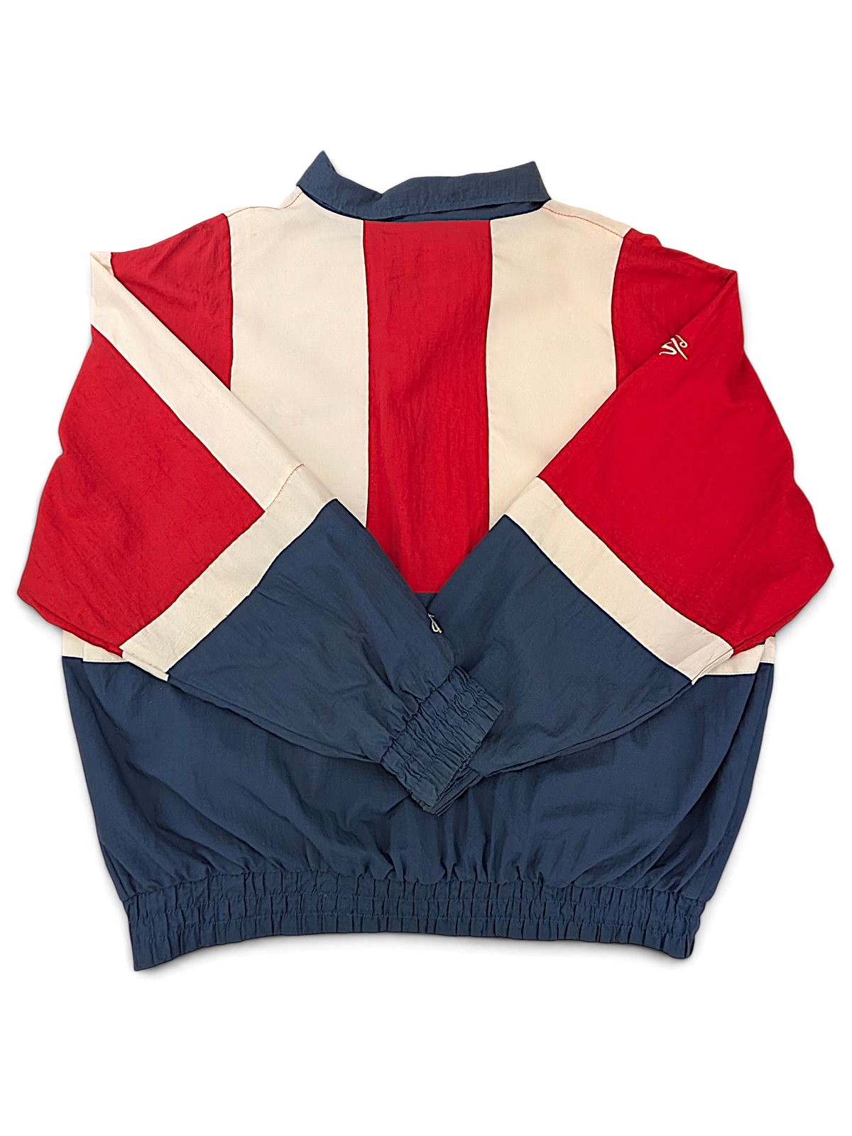 Logo Athletic 1998 Bowling's US Open Jacket; Back view of the geometric colourblocking.