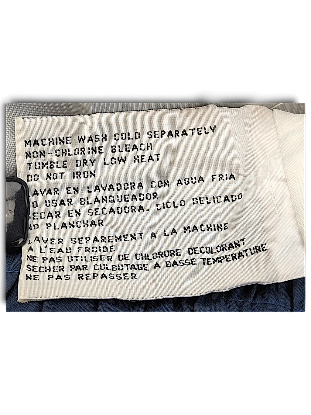 Logo Athletic 1998 Bowling's US Open Jacket; Cold wash and low tumble dry care instructions.
