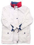 Pacific Trail White Drawcord Windbreaker – M; front view (image 1 of 8).