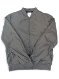H&M L.O.G.G. Olive Green Bomber Jacket; Front view of the olive green bomber jacket.