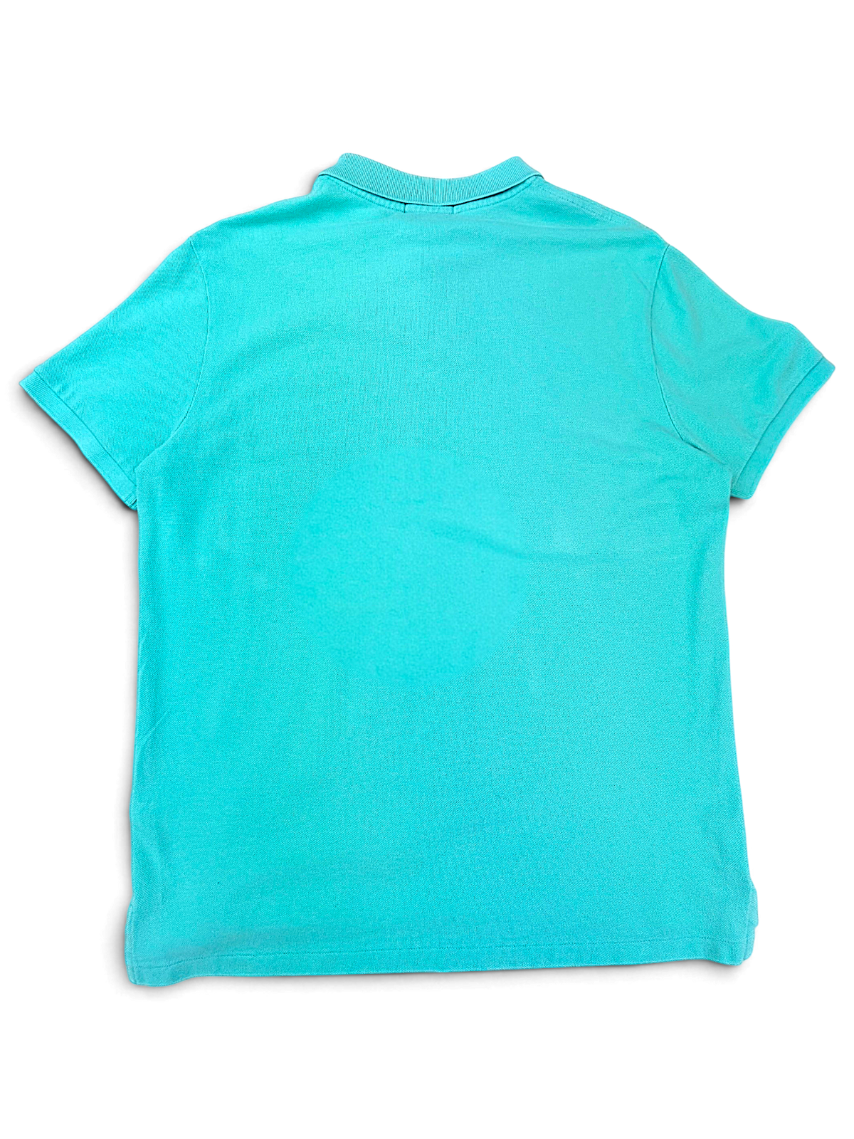 Green Polo Ralph Lauren polo shirt from Ibe's personal archive, back view