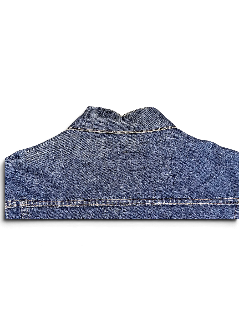 JAKE & IPI vintage Levi's 70s 80s blue denim jacket collar and back yoke detail