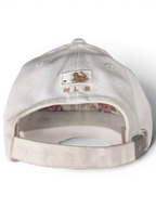 JAKE & IPI white baseball cap with embroidered MLB logo and adjustable strap back view