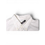 JAKE & IPI white short sleeve utility shirt with a button-down collar and visible size M tag.