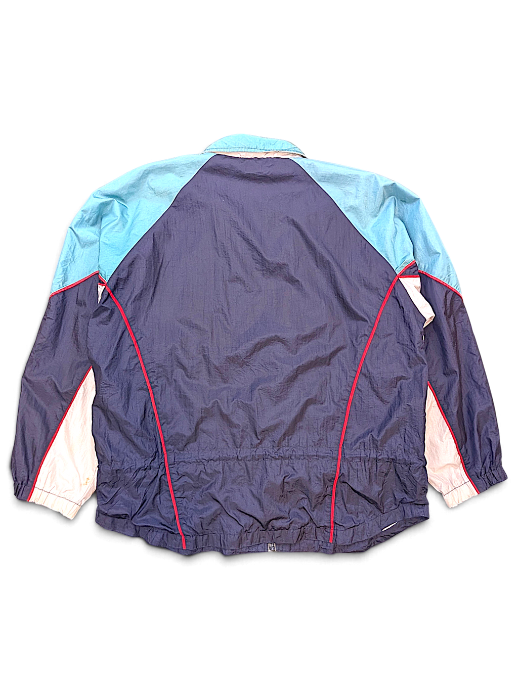 Wilson Navy Colourblock Windbreaker – XL; back view (image 2 of 7).