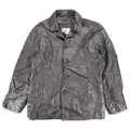 Wilsons Leather Black Genuine Leather Car Coat – M – front view.