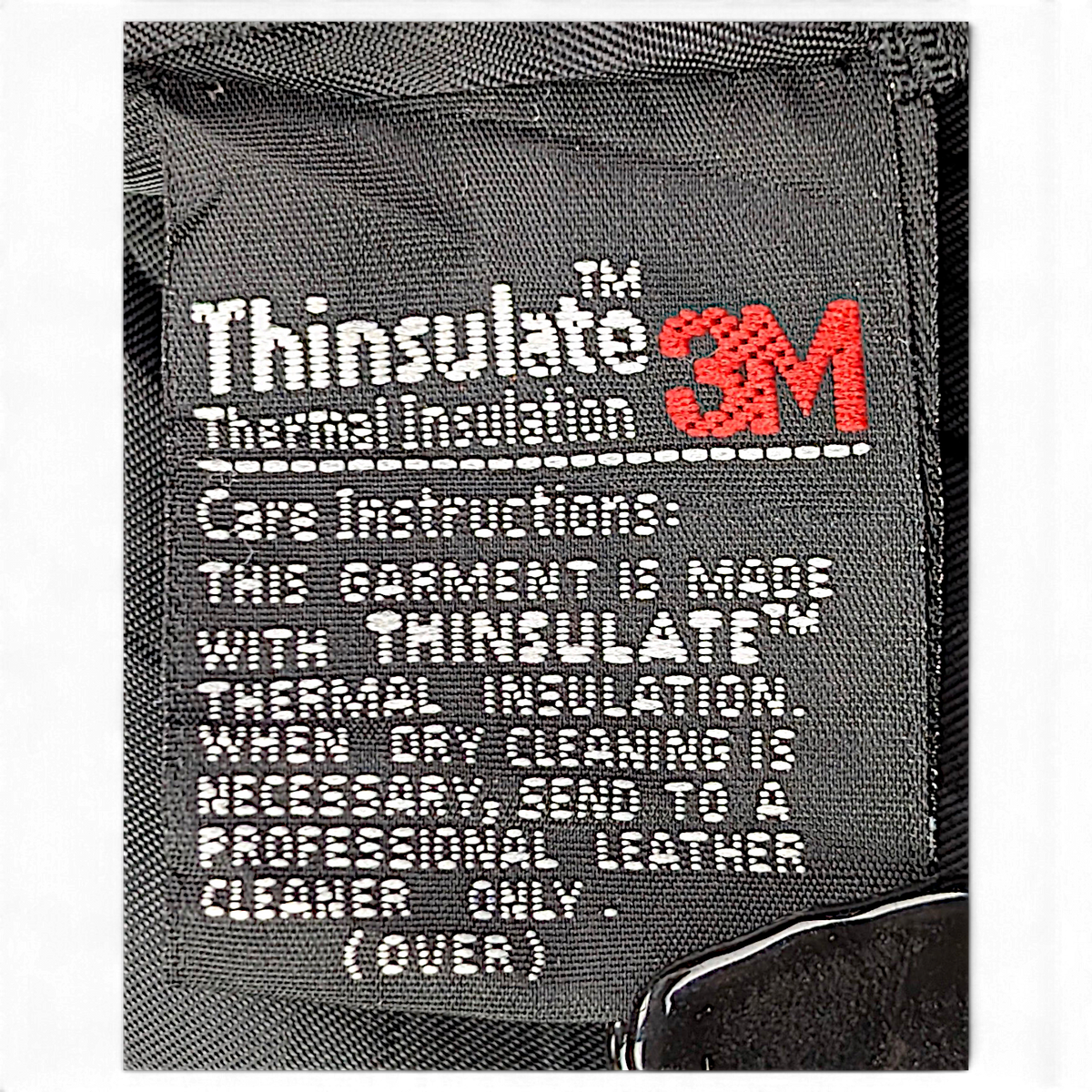 Wilsons Leather Black Thinsulate Belted Leather Coat – XS – Thinsulate care label.