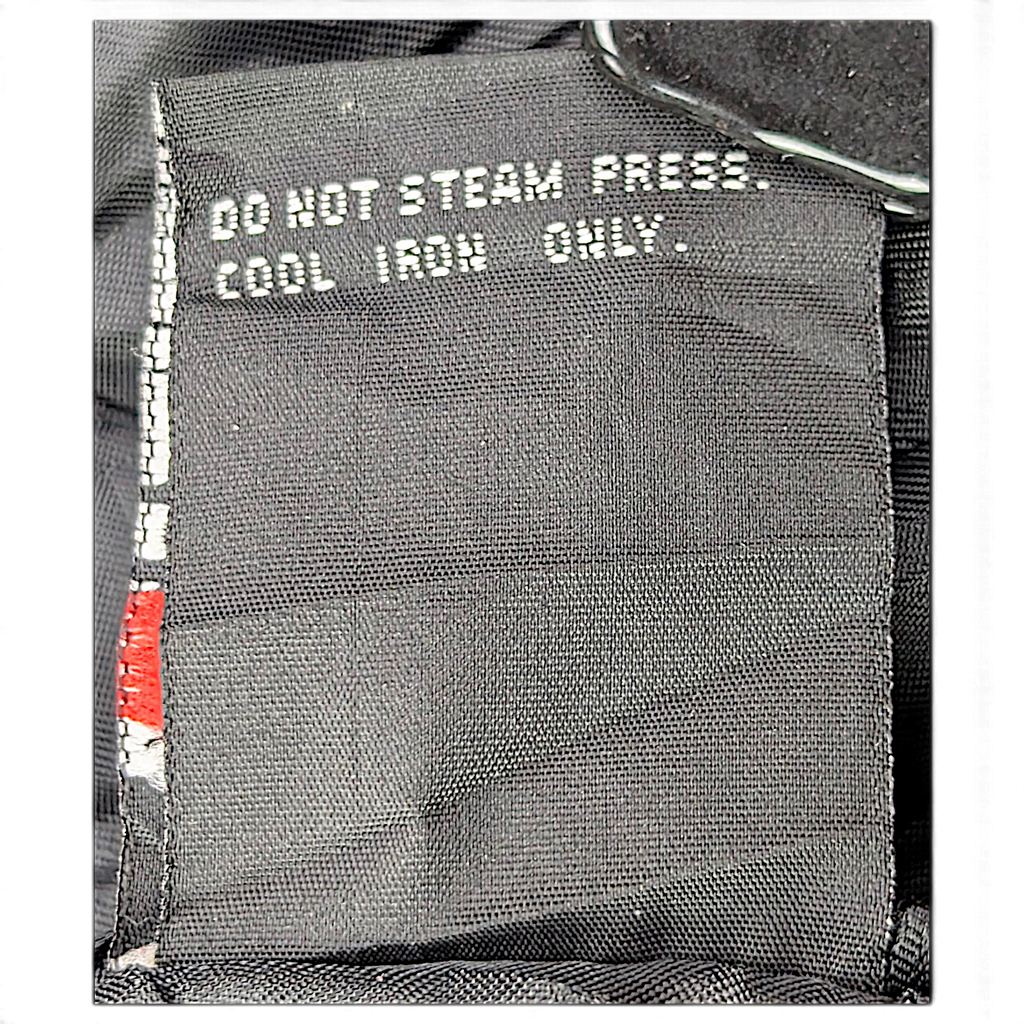 Wilsons Leather Black Thinsulate Belted Leather Coat – XS – care label.