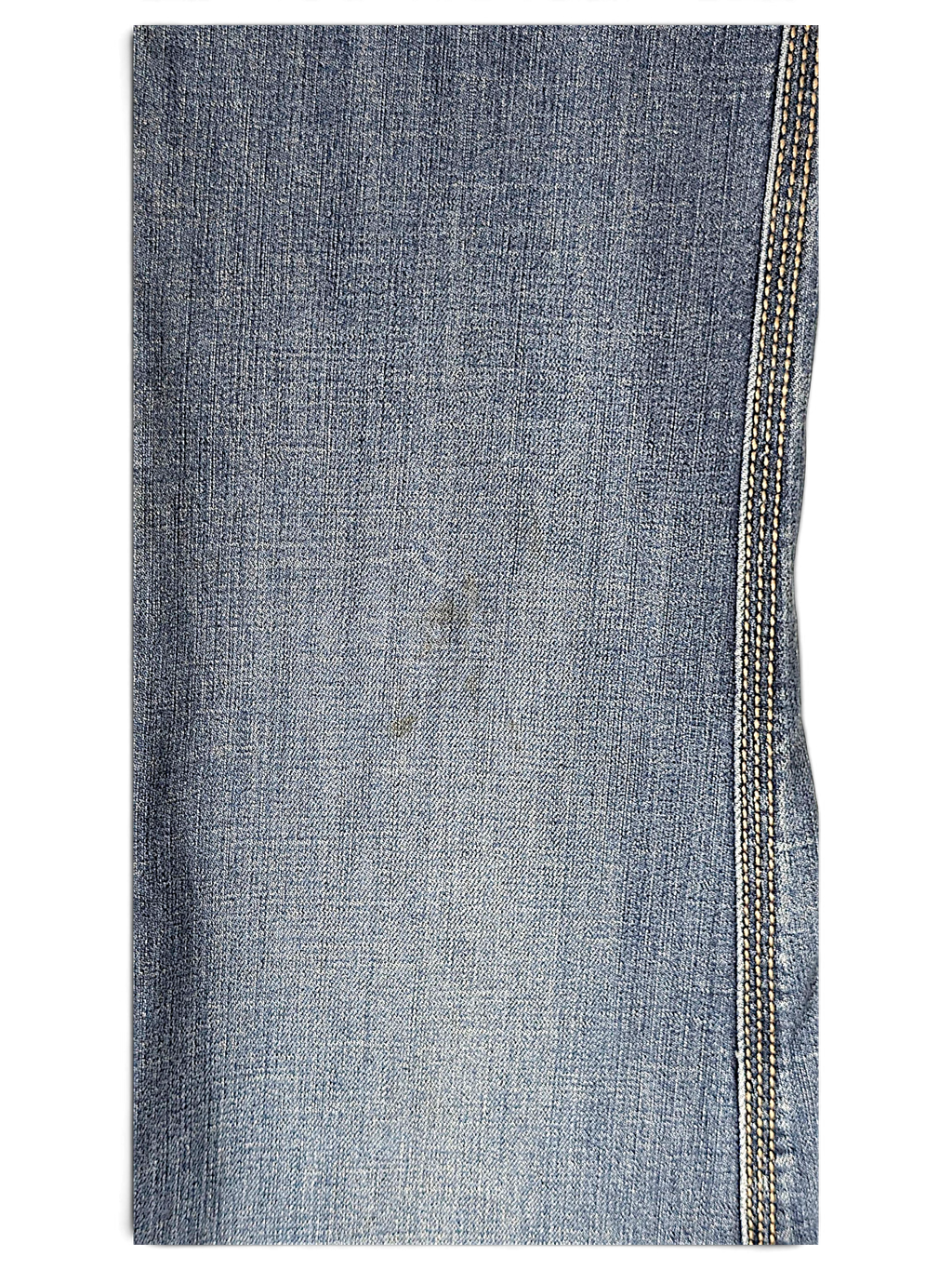 JAKE & IPI pre-owned Wrangler Aura mid blue bootcut jeans with visible light wear and stitching detail