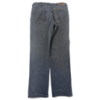 JAKE & IPI Wrangler blue denim jeans with classic five-pocket construction and back pocket stitching detail