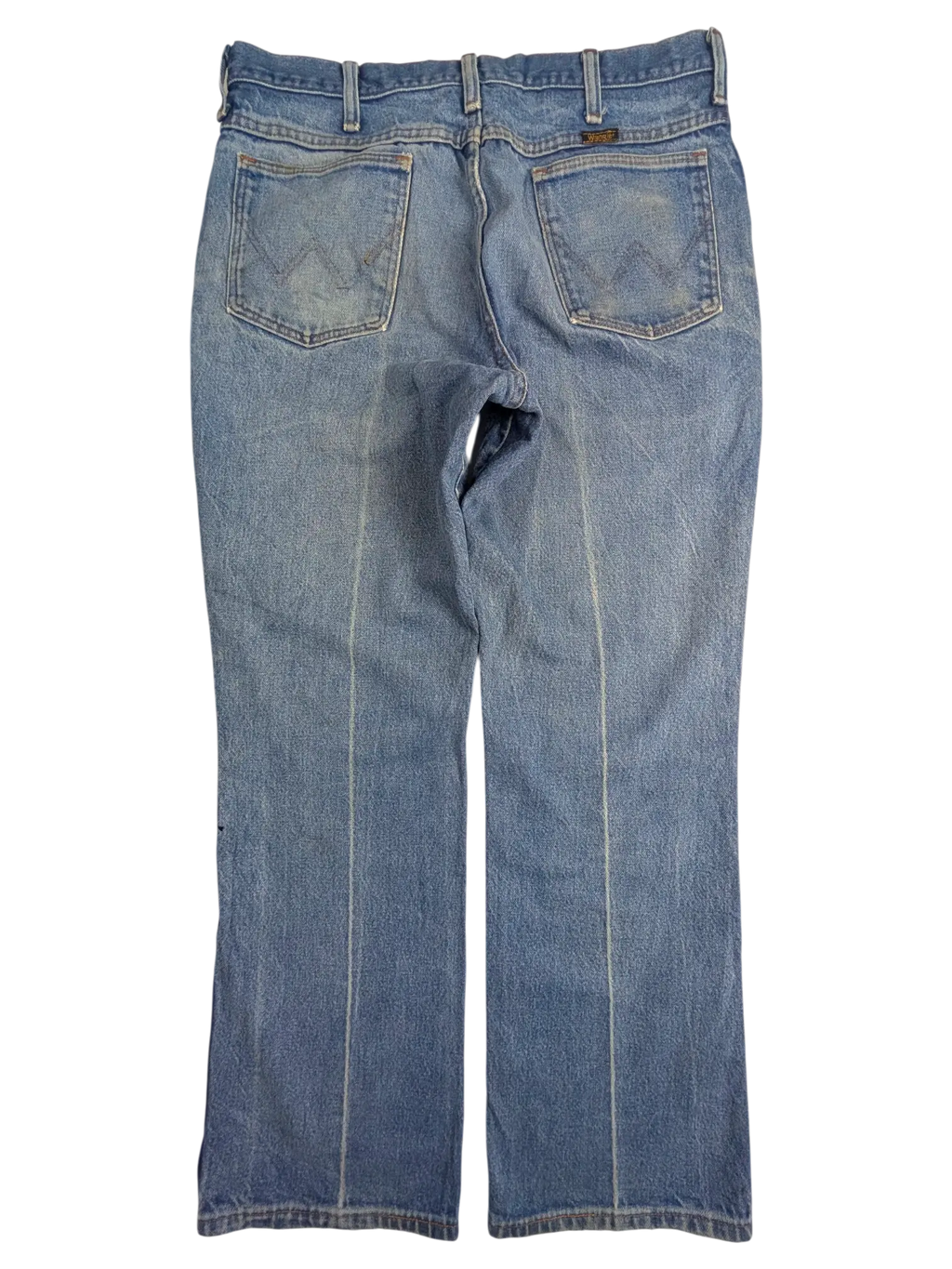 JAKE & IPI Wrangler bootcut jeans in medium wash denim with back pocket stitching details