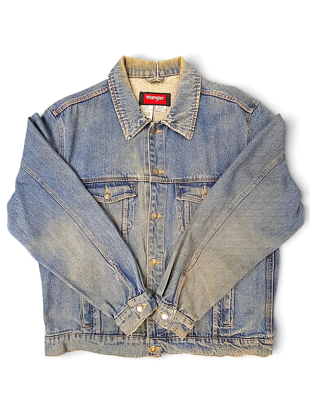 JAKE & IPI Wrangler Hero vintage blue denim jacket with button-up front and chest pockets