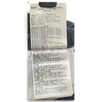 JAKE & IPI Wrangler jeans care label showing cotton and elastomultiester fabric composition and washing instructions