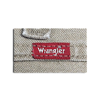 JAKE & IPI Wrangler khakinbeiget puuvillaiset carpenter-housut, punainen logolappu struktuurikankaassa