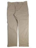 JAKE & IPI Wrangler khaki beige carpenter pants with utility pockets and straight leg fit in stretch cotton.